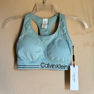 Calvin Klein XS Sage/Sea Green Sports Bra